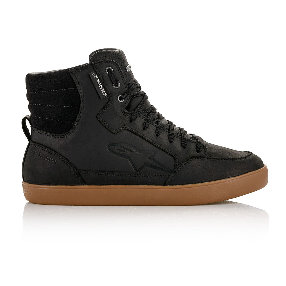 Alpinestars J-6 Waterproof Shoes Black / Gum | Outer Side | Honda Direct