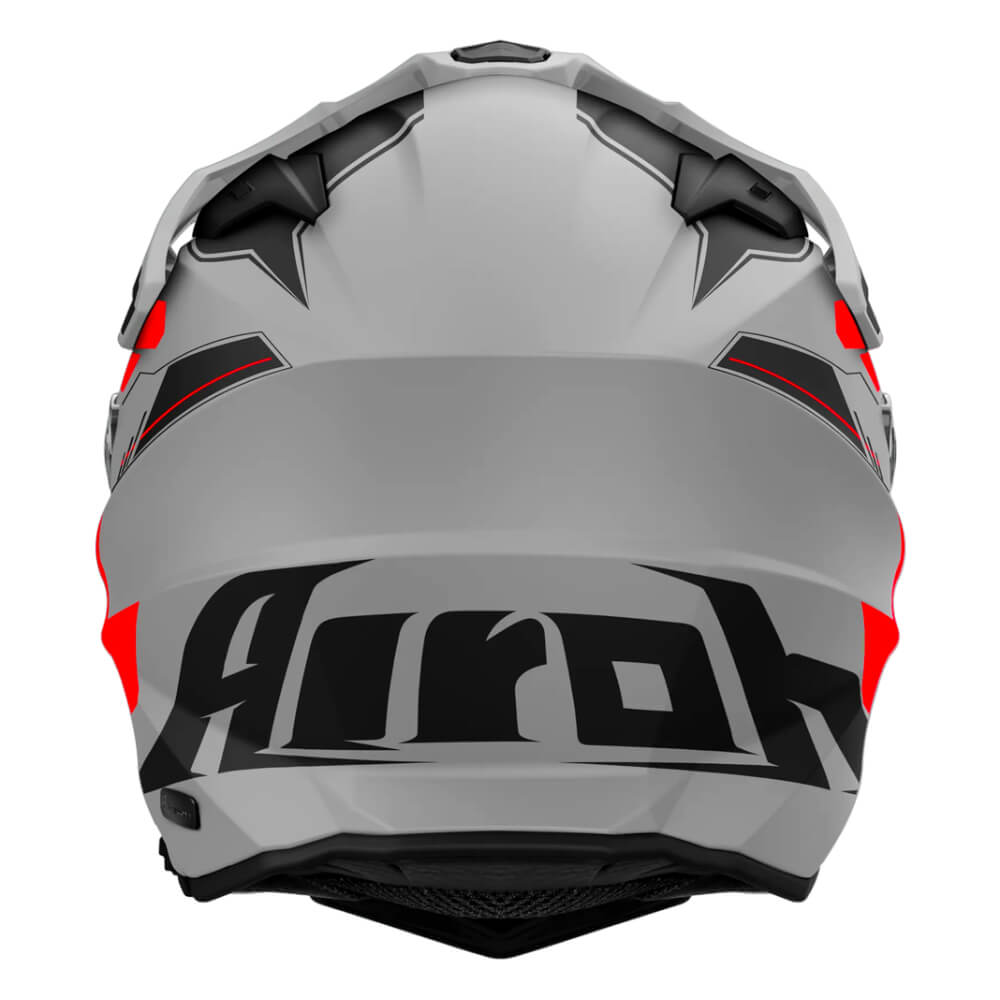 Airoh Commander 2 Helmet Reveal Red Fluo Matt | Rear | Honda Direct