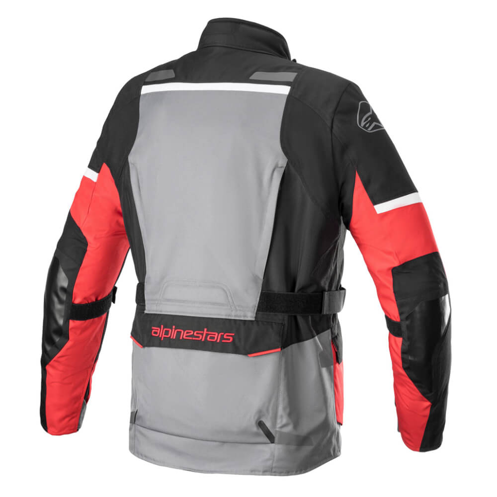 Alpinestars Andes V3 Drystar Jacket Dark Grey / Black / Bright Red | Rear 3qtr | Honda Direct