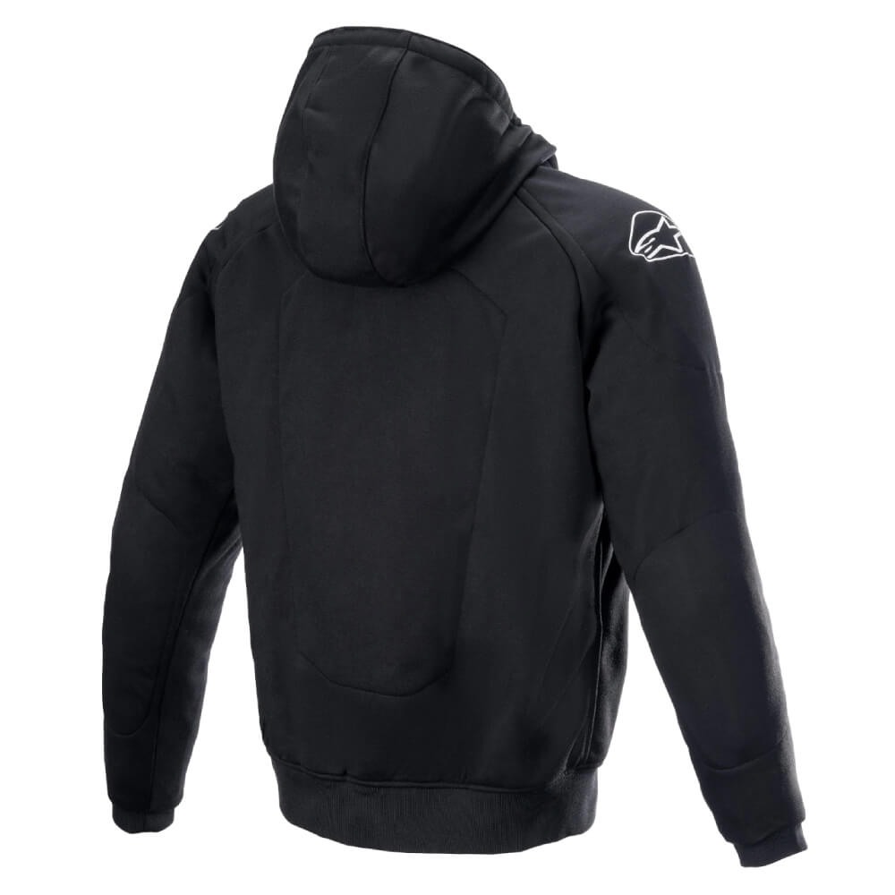 Alpinestars Chrome Ignition Hoodie Black / Bright Red | Rear 3qtr | Honda Direct