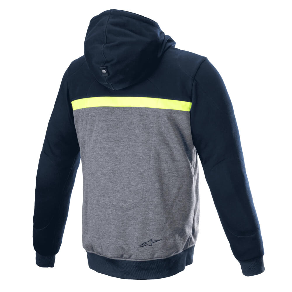 Alpinestars Chrome Street Hoodie Dark Navy / Dark Grey / Melange | Rear | Honda Direct