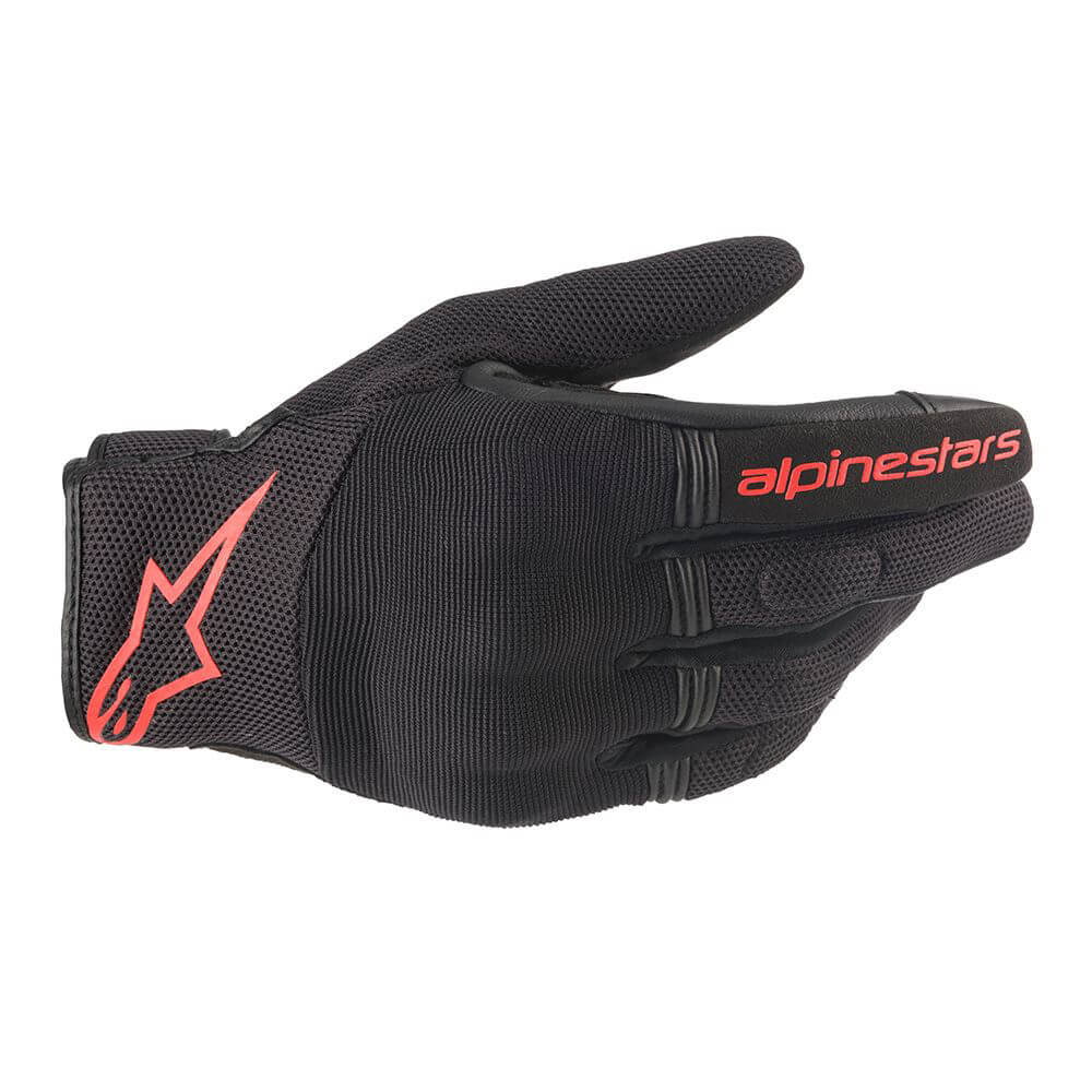 Alpinestars Copper Gloves Black & Red Fluo | Back | Honda Direct