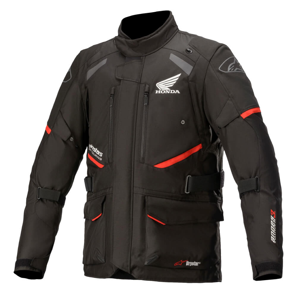Alpinestars Honda Andes V3 Drystar® Jacket Black | Front 3qtr | Honda Direct