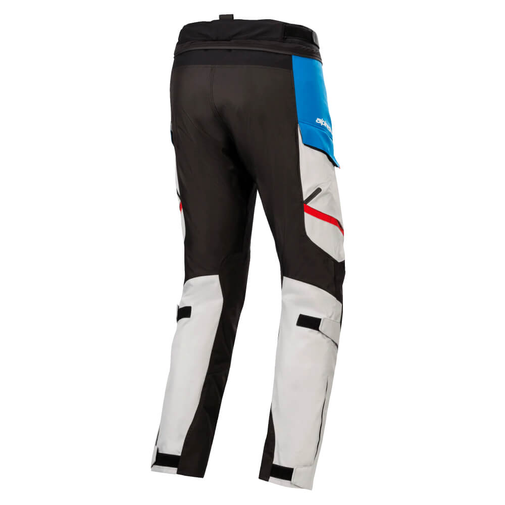 Alpinestars Honda Andes V3 Drystar® Pants Ice Grey / Blue / Bright Red | Rear 3qtr | Honda Direct