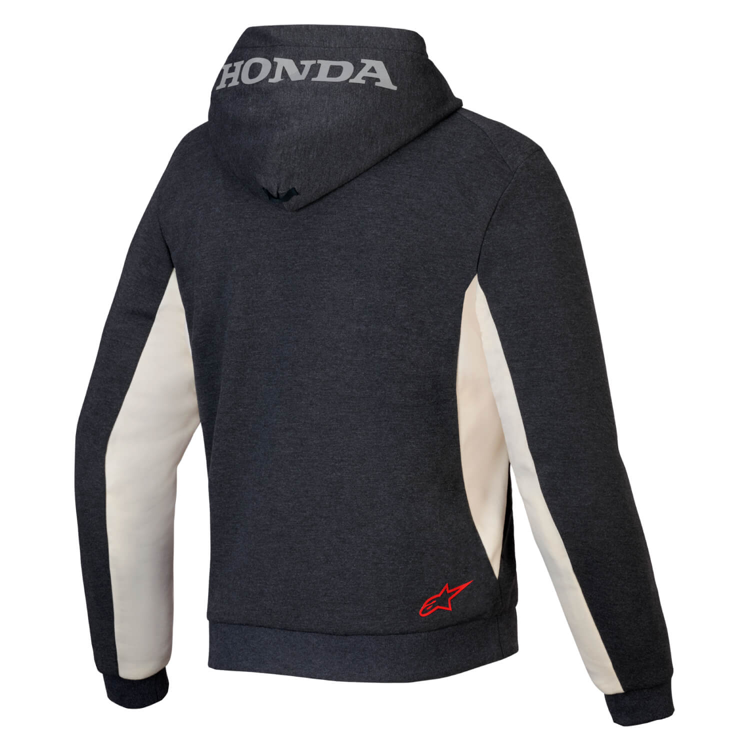 Alpinestars Honda Chrome V3 Sport Hoodie Anthracite Melange | Rear 3qtr | Honda Direct