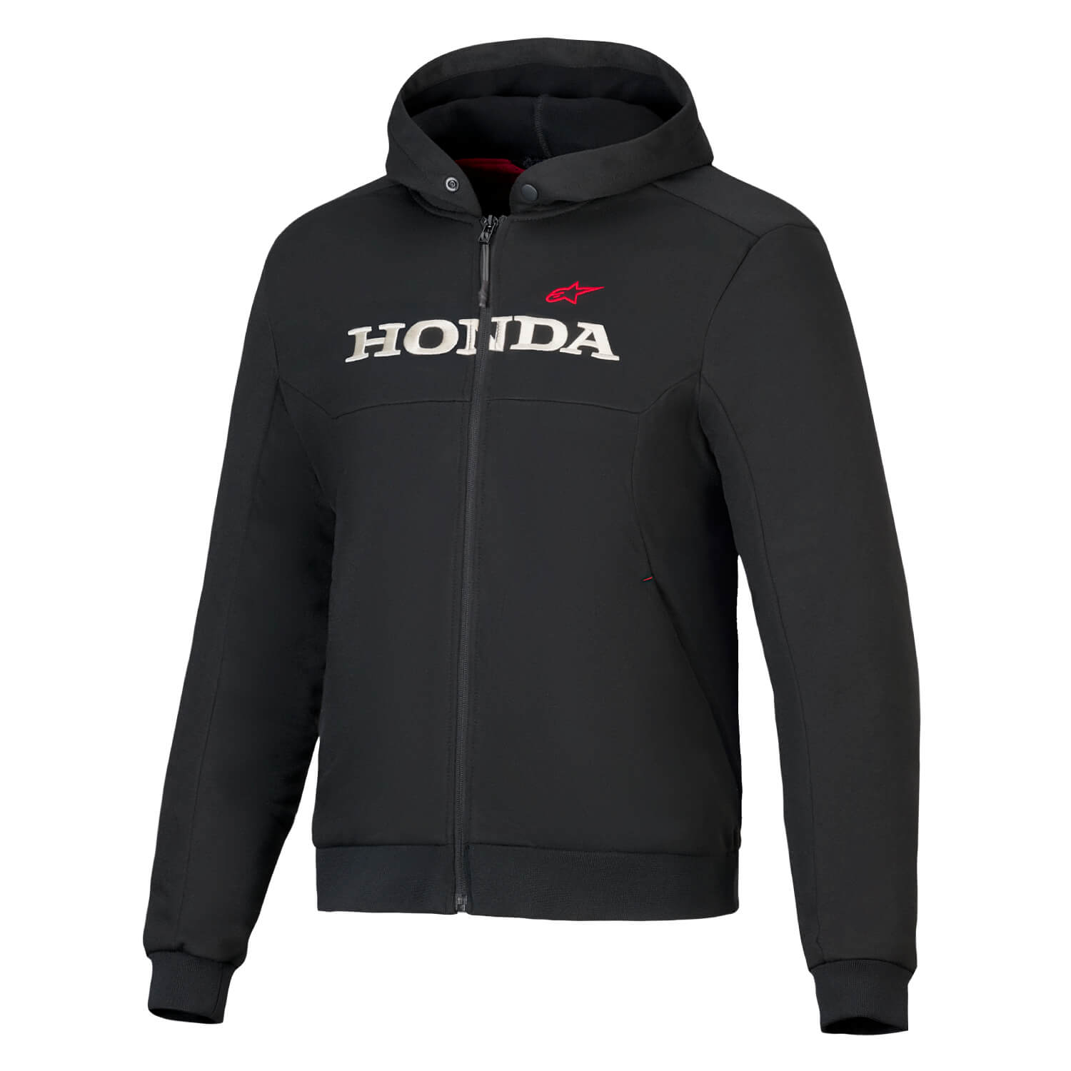 Alpinestars Honda Chrome V3 Sport Hoodie Black | Front 3qtr | Honda Direct