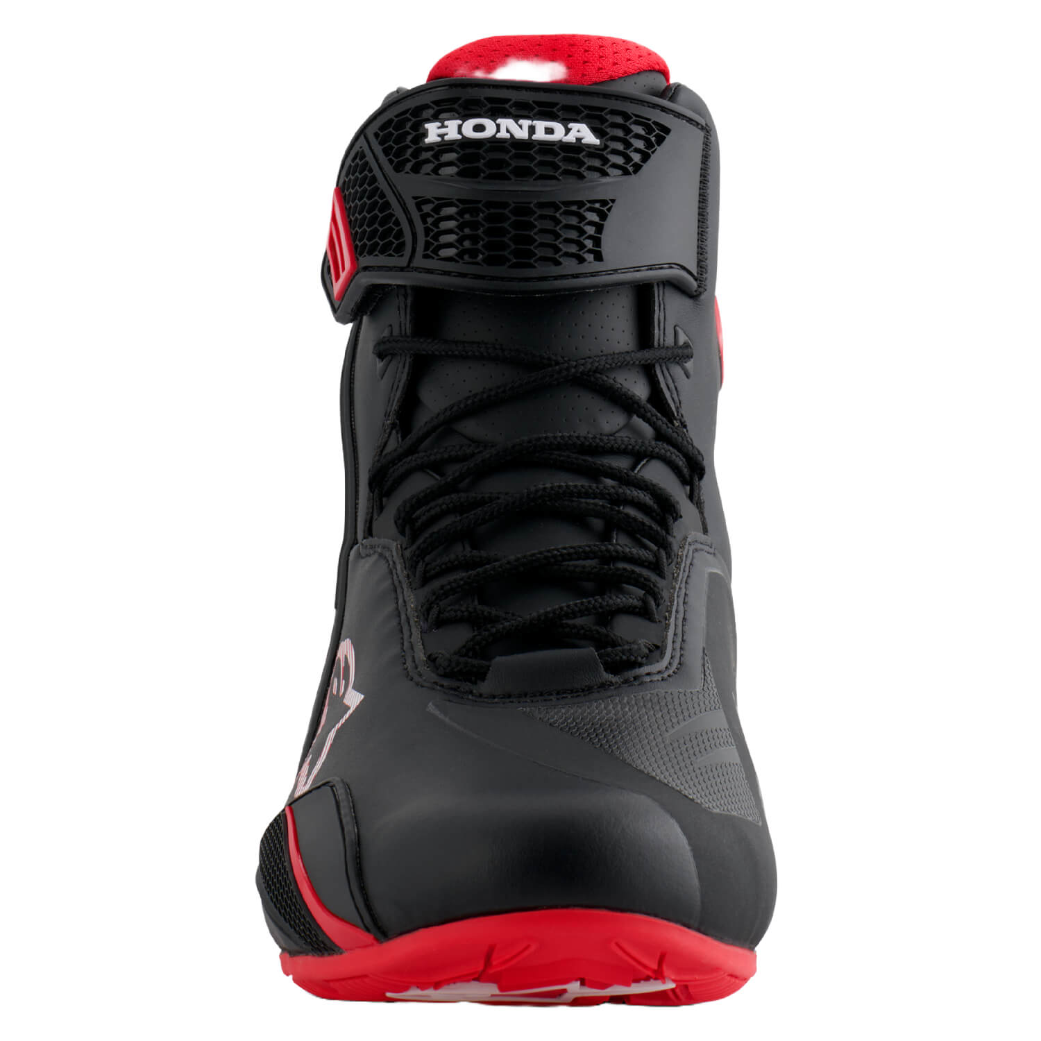 Alpinestars Honda Faster-4 Shoes Black / Red | Front | Honda Direct