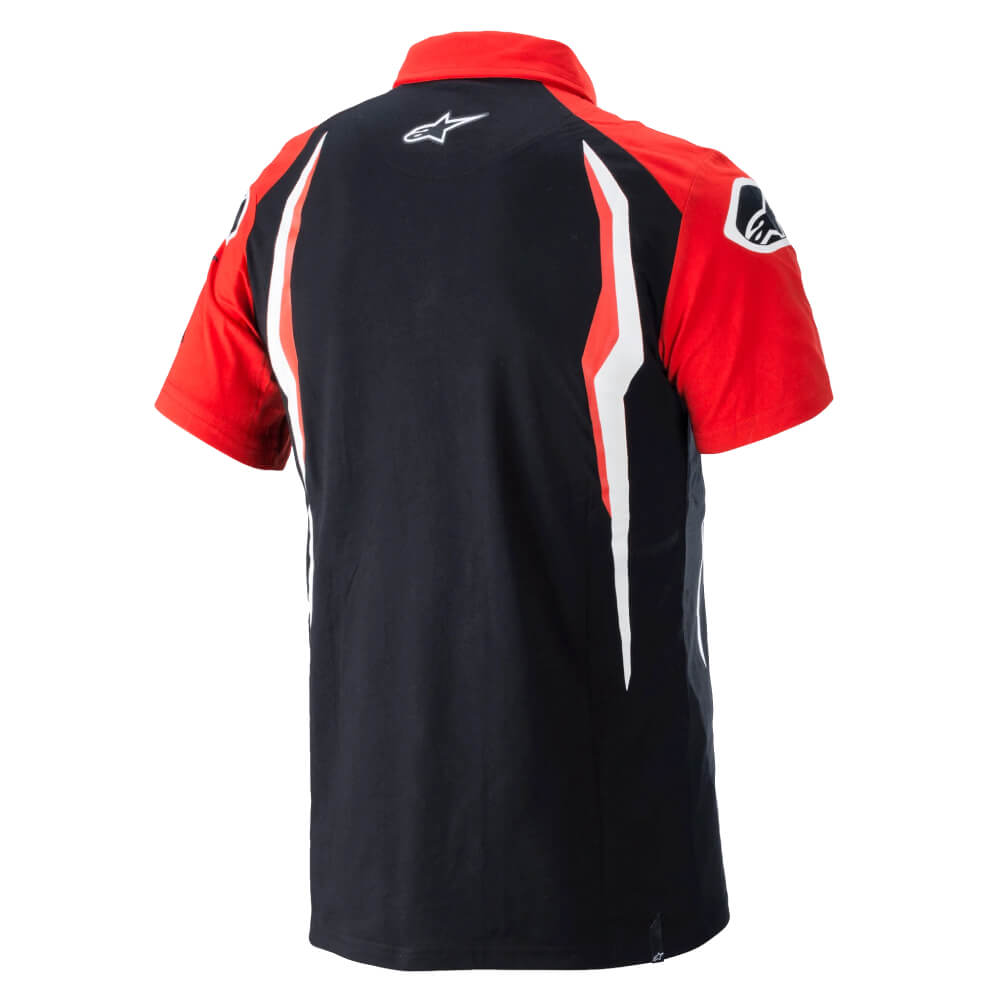 Alpinestars Honda Polo Red / Black | Rear 3qtr | Honda Direct