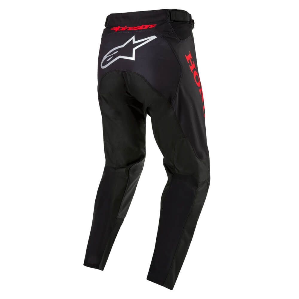 Alpinestars Honda Racer Iconic Pants Black / Red | Rear 3qtr | Honda Direct