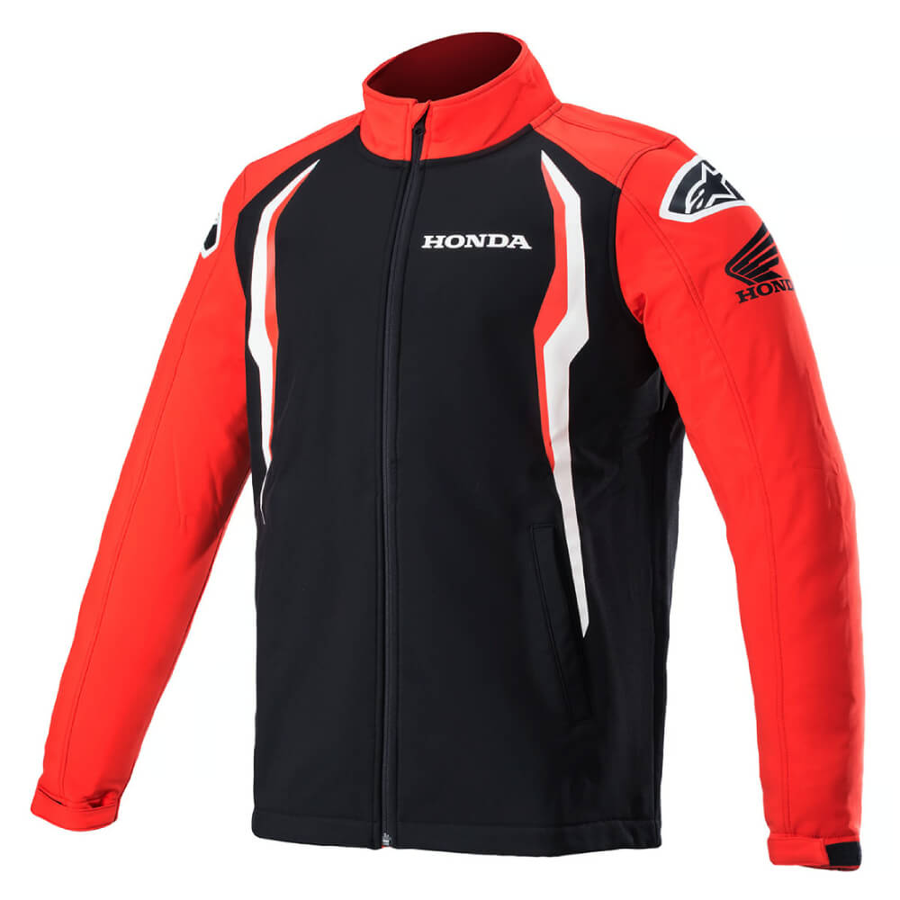 Alpinestars Honda Softshell Jacket Red / Black | Front 3qtr | Honda Direct