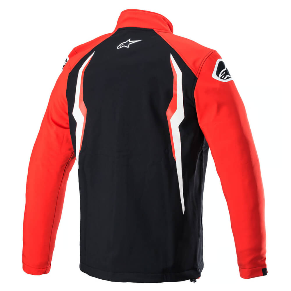 Alpinestars Honda Softshell Jacket Red / Black | Rear 3qtr | Honda Direct