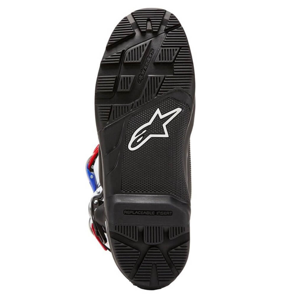 Alpinestars Honda Tech 7 Enduro Drystar® Boots Black / White / Blue / Bright Red | Sole | Honda Direct