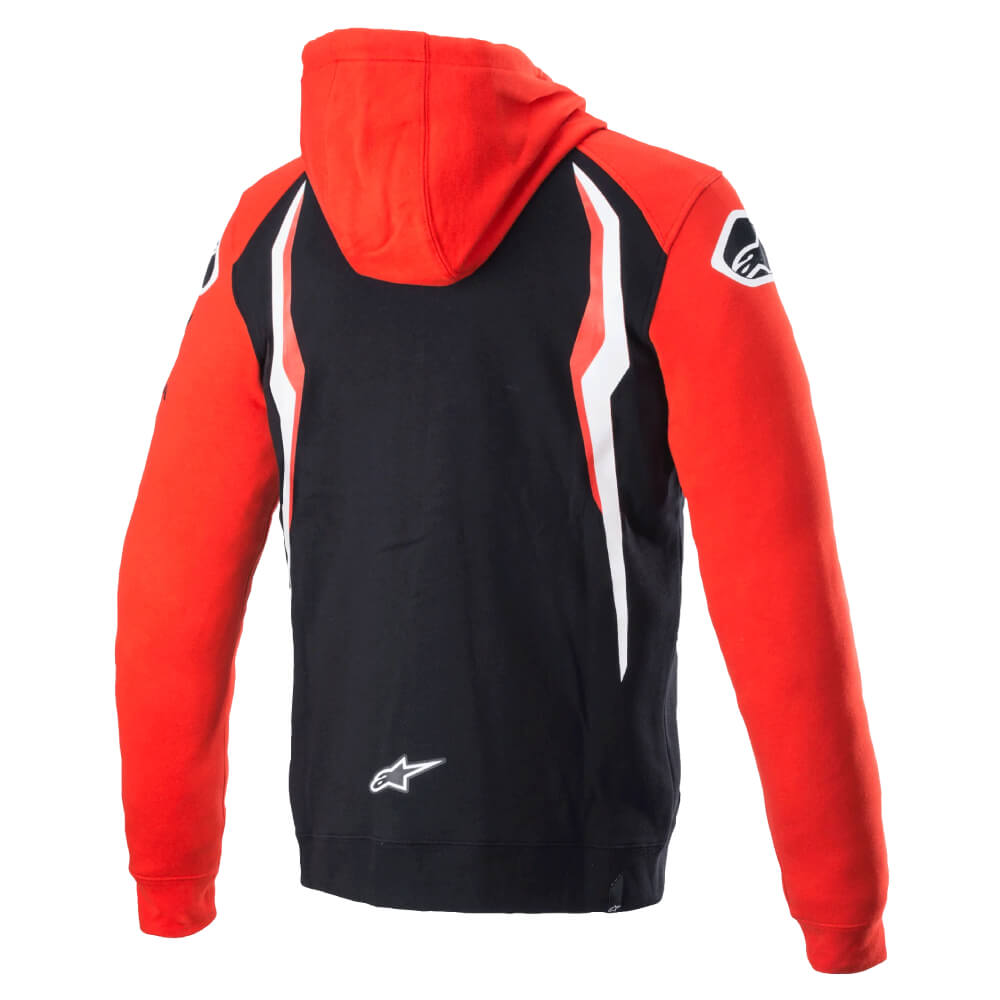 Alpinestars Honda Zip Hoodie Red / Black | Rear 3qtr | Honda Direct