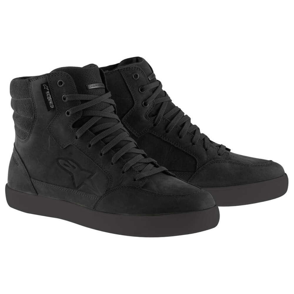 Alpinestars J-6 Waterproof Shoes Black | Front 3qtr | Honda Direct