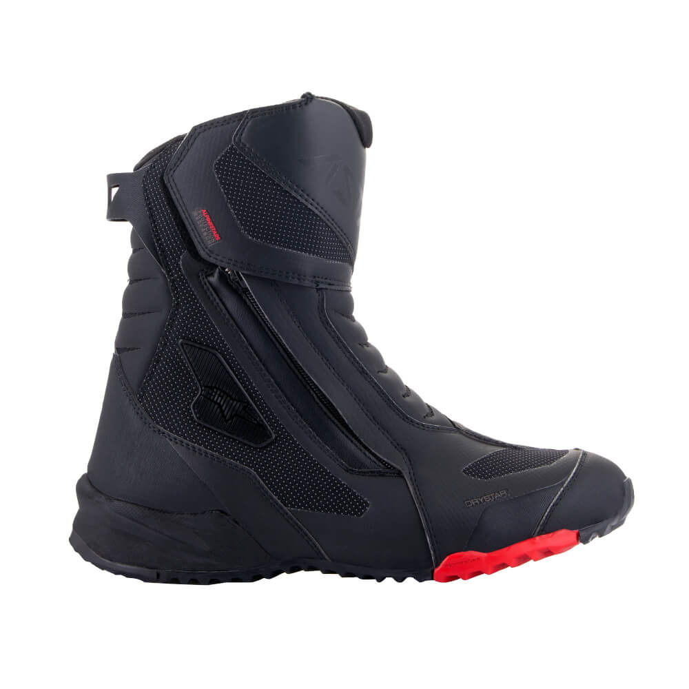Alpinestars RT-7 Drystar Boots Black / Red | Side Outer | Honda Direct