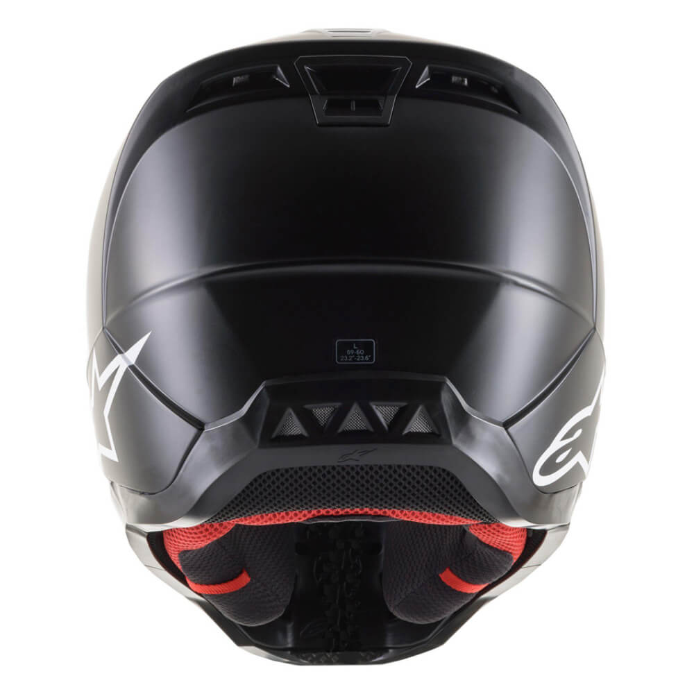 Alpinestars SM5 Helmet Solid Matt Black | Rear | Honda Direct