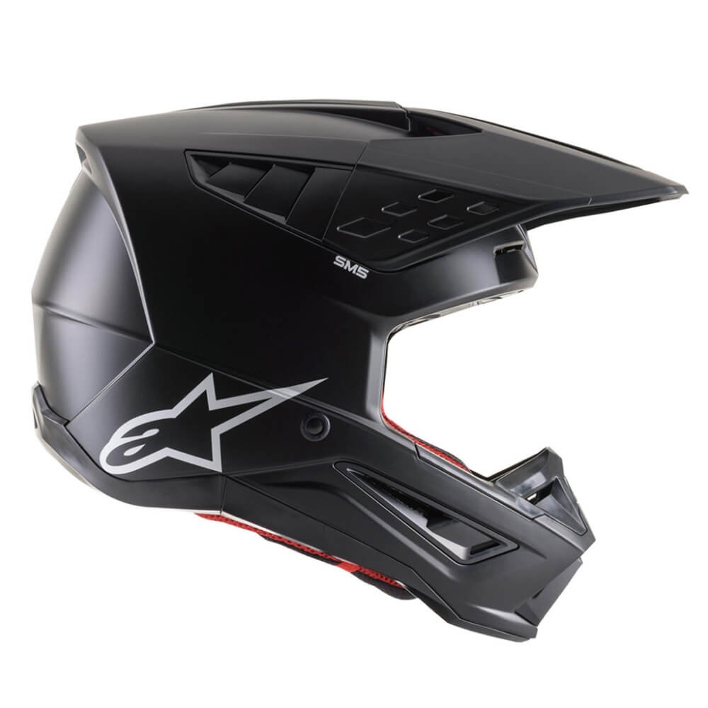 Alpinestars SM5 Helmet Solid Matt Black | Right Side | Honda Direct