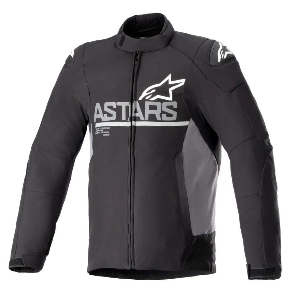Alpinestars SMX Waterproof Jacket Black / Dark Grey | Front 3qtr | Honda Direct