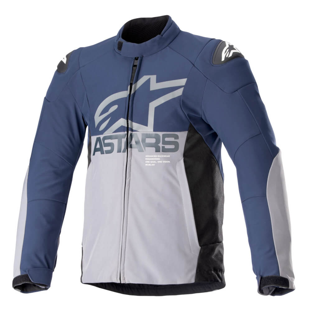 Alpinestars SMX Waterproof Jacket Night Navy / Dark Grey | Front 3qtr | Honda Direct