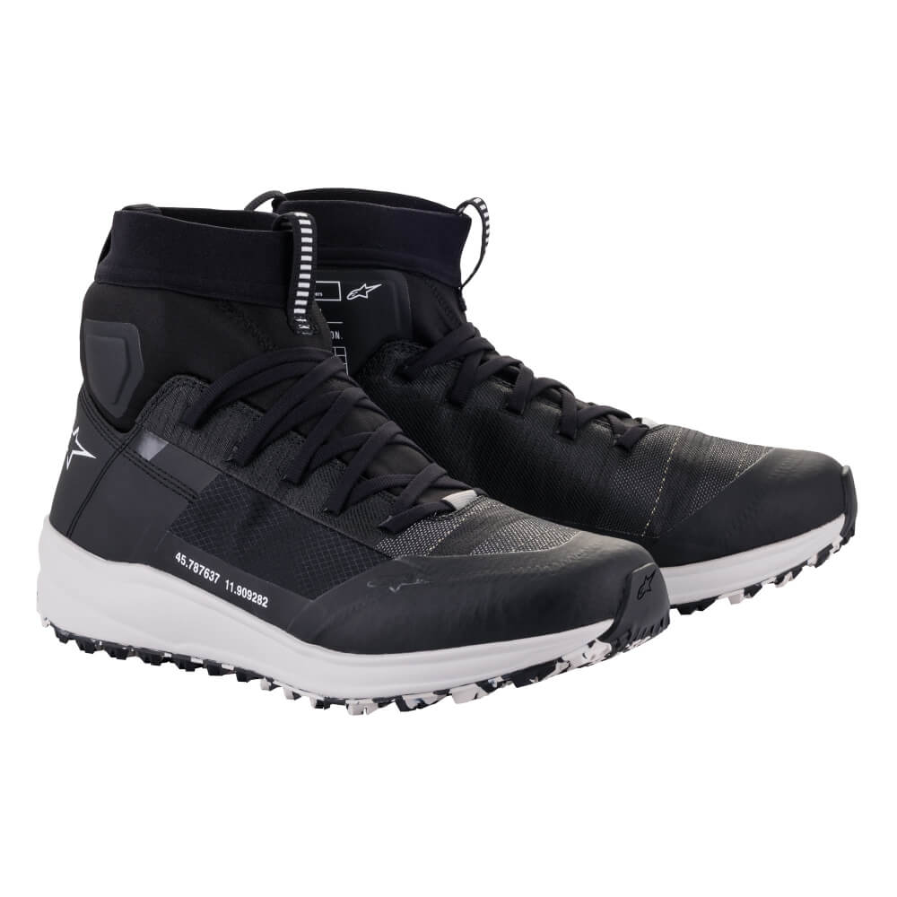 Alpinestars Speedforce Shoes Black / White | Front 3qtr | Honda Direct
