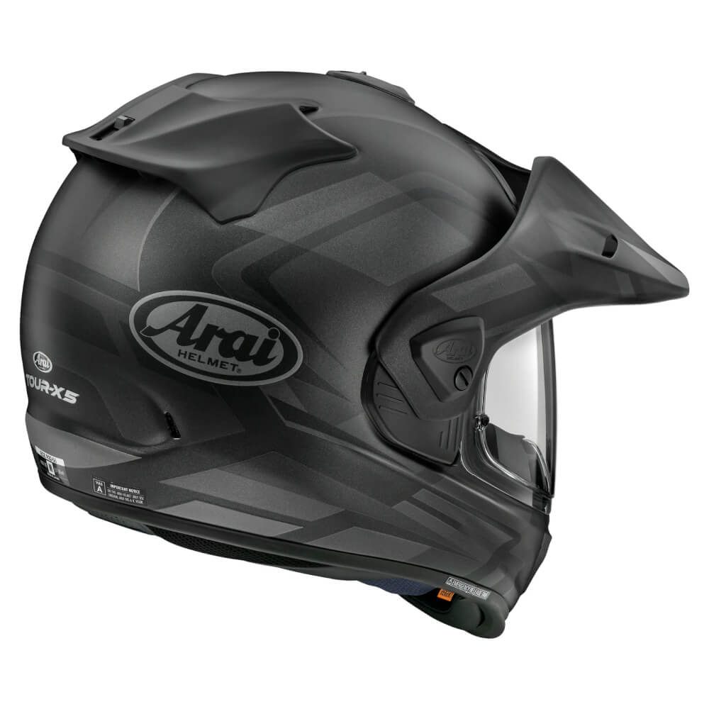 Arai Tour-X5 Helmet Discovery Black | Right Rear 3qtr | Honda Direct