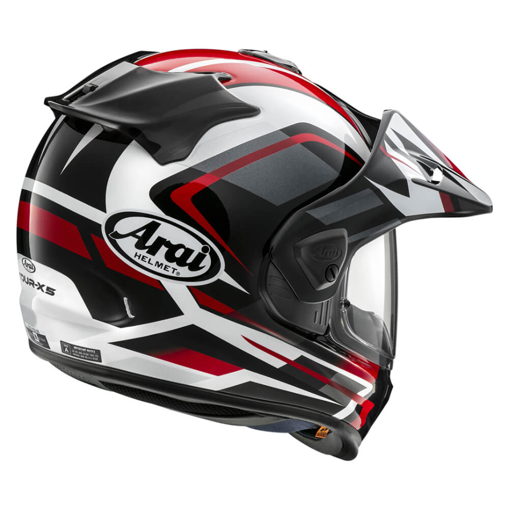 Arai Tour-X5 Helmet Discovery Red | Right Rear 3qtr | Honda Direct