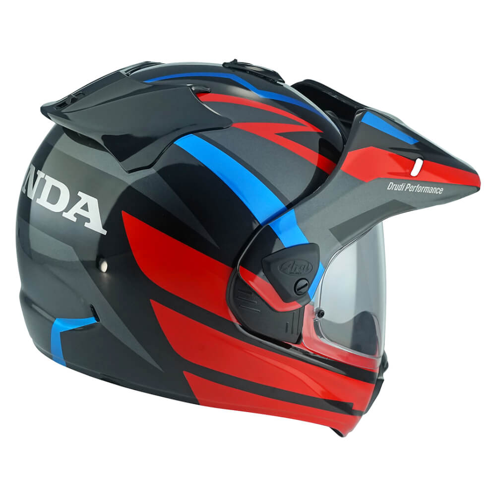 Arai Tour-X5 Helmet Honda Africa Twin Black / Red | Right Rear 3qtr | Honda Direct