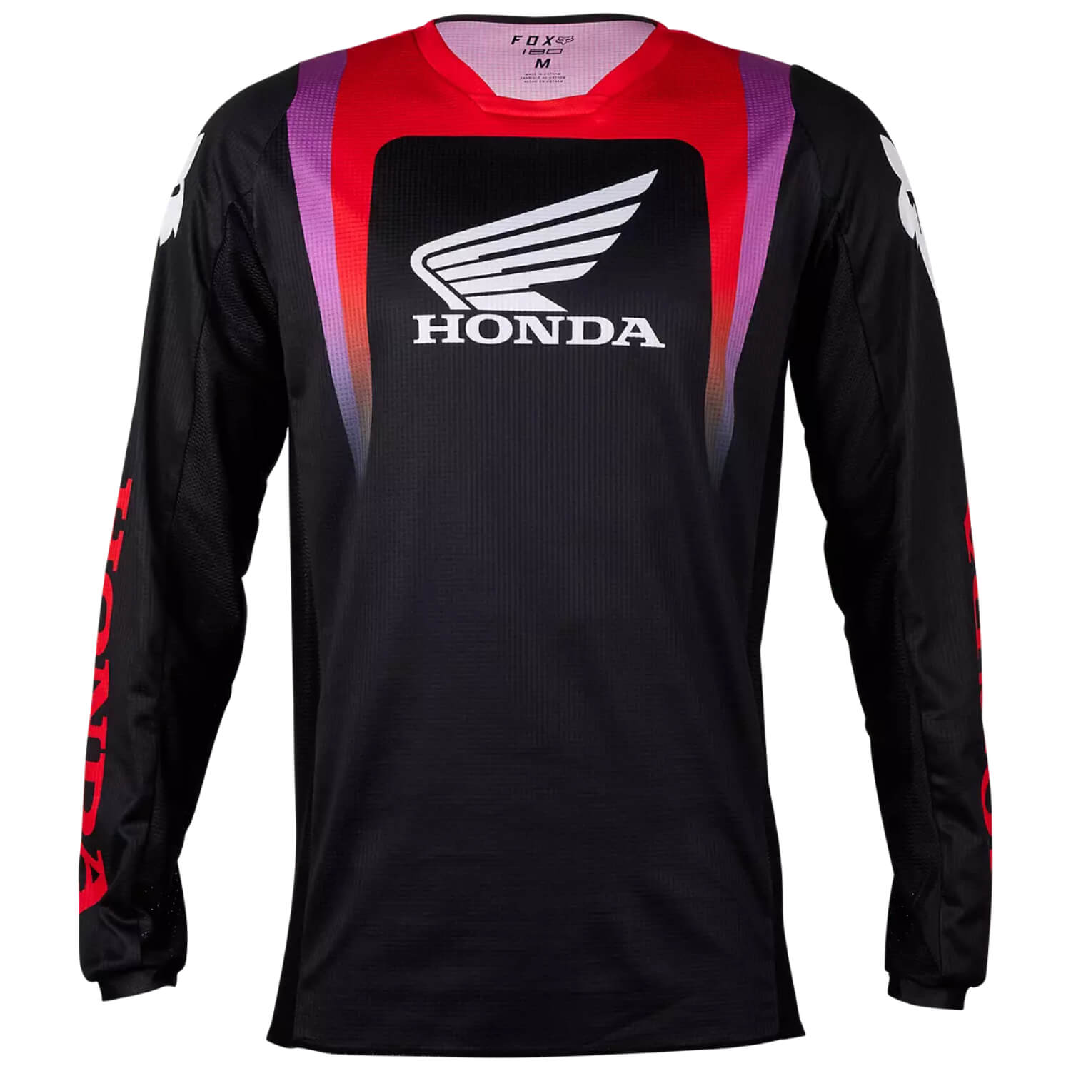 Fox 180 Honda Jersey Black | Front | Honda Direct