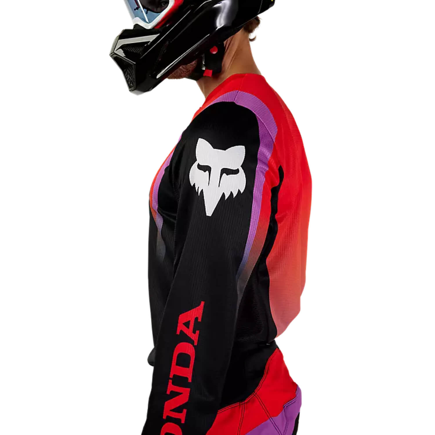 Fox 180 Honda Jersey Black | Left Side | Honda Direct