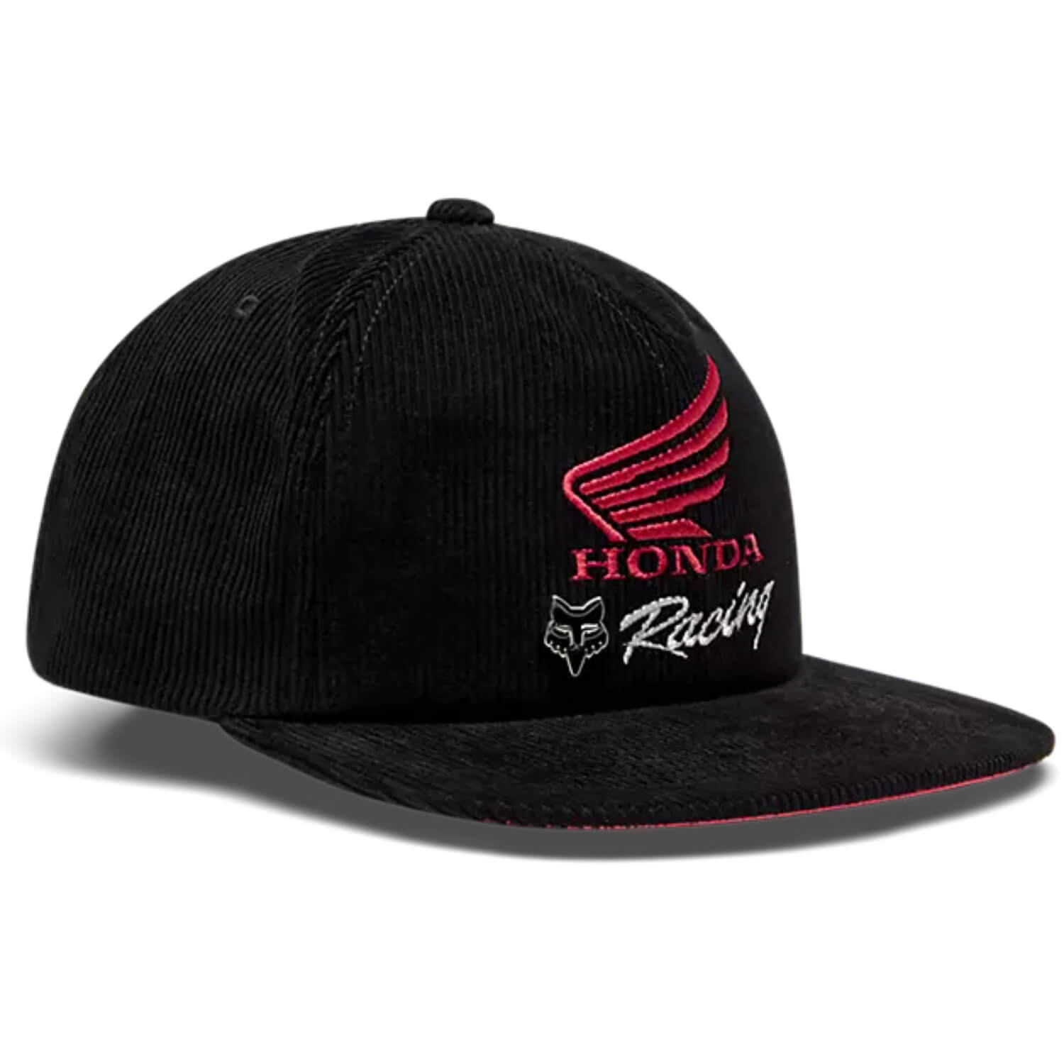 Fox x Honda Adjustable Hat Black | Left Front 3qtr | Honda Direct