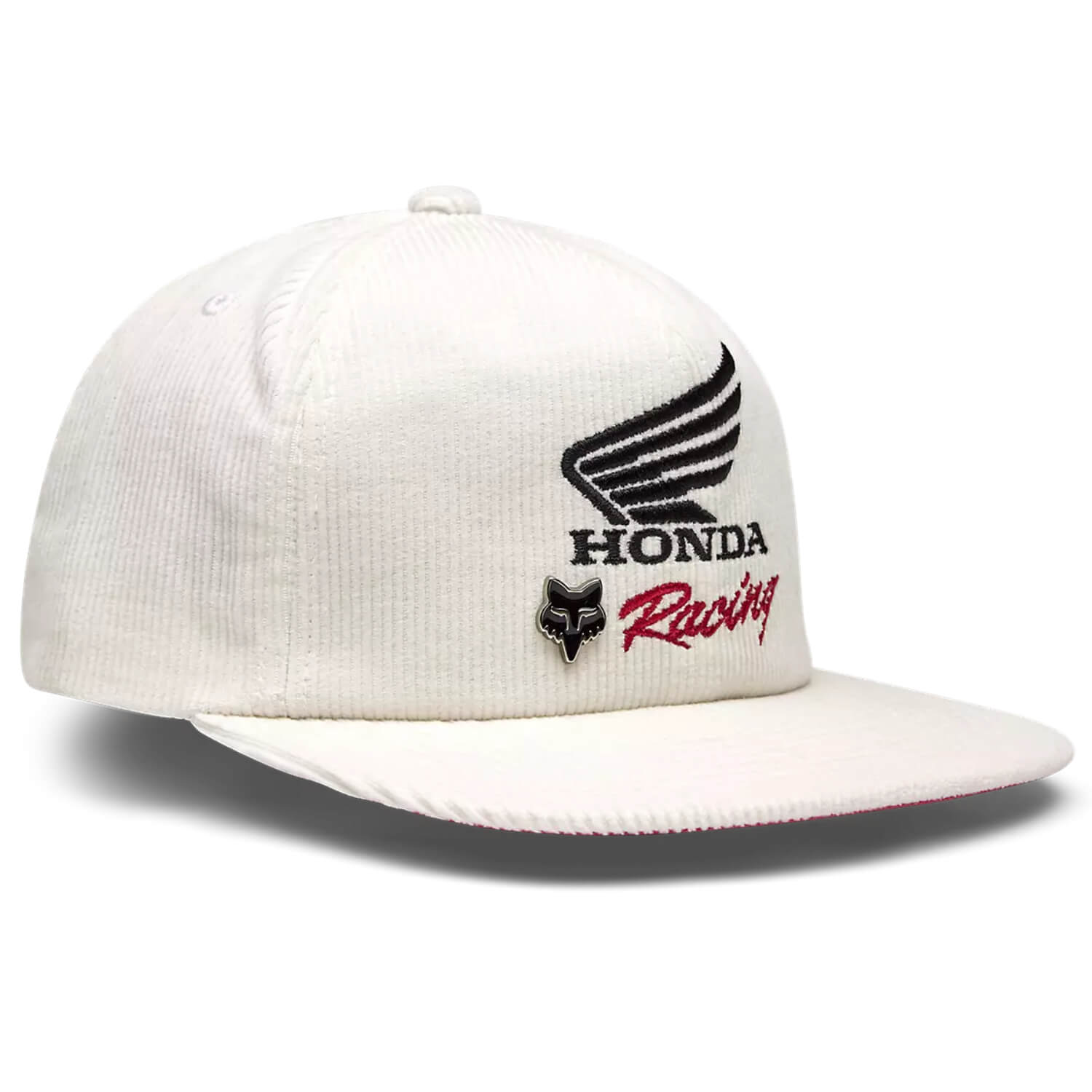 Fox x Honda Adjustable Hat White | Left Front 3qtr | Honda Direct