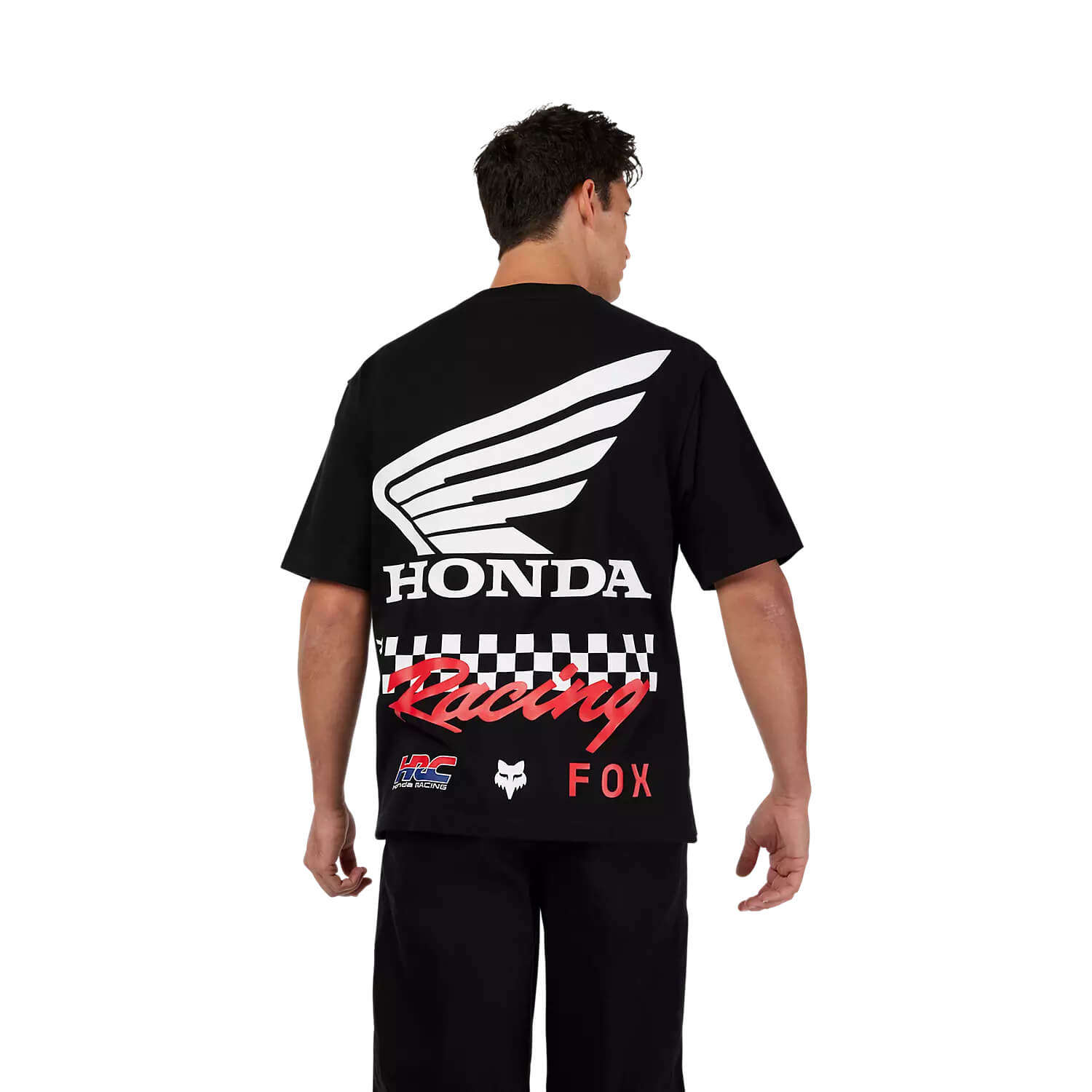 Fox x Honda Oversized T-Shirt Black | Lifestyle 1 | Honda Direct