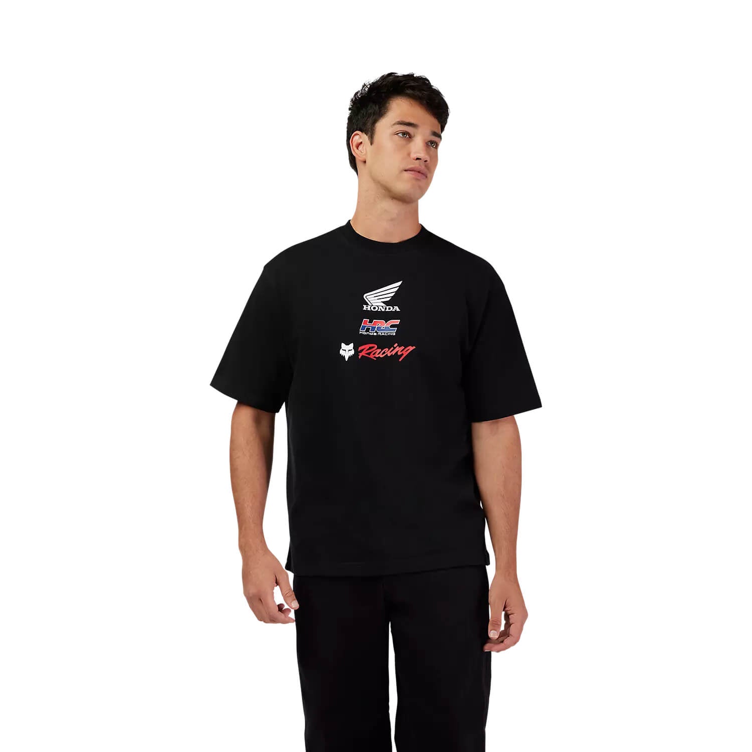 Fox x Honda Oversized T-Shirt Black | Lifestyle | Honda Direct