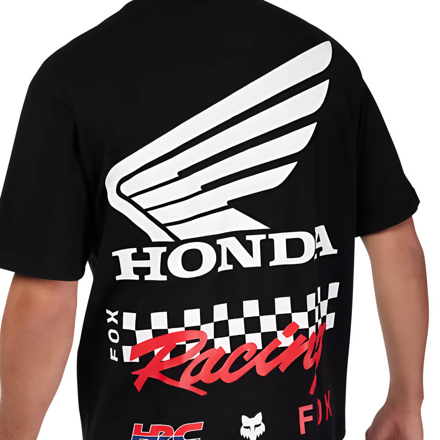 Fox x Honda Oversized T-Shirt Black | Logo | Honda Direct