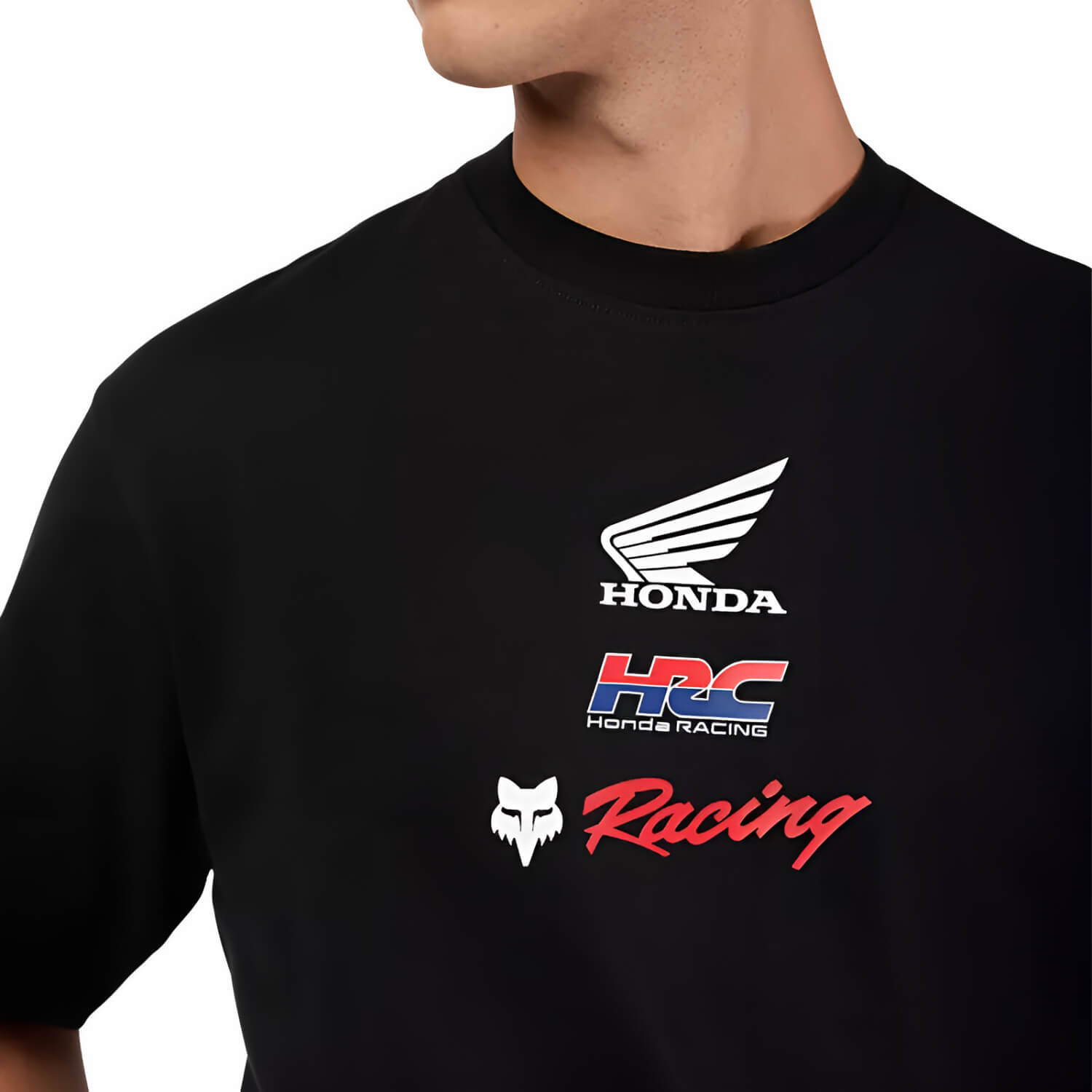 Fox x Honda Oversized T-Shirt Black | Racing | Honda Direct