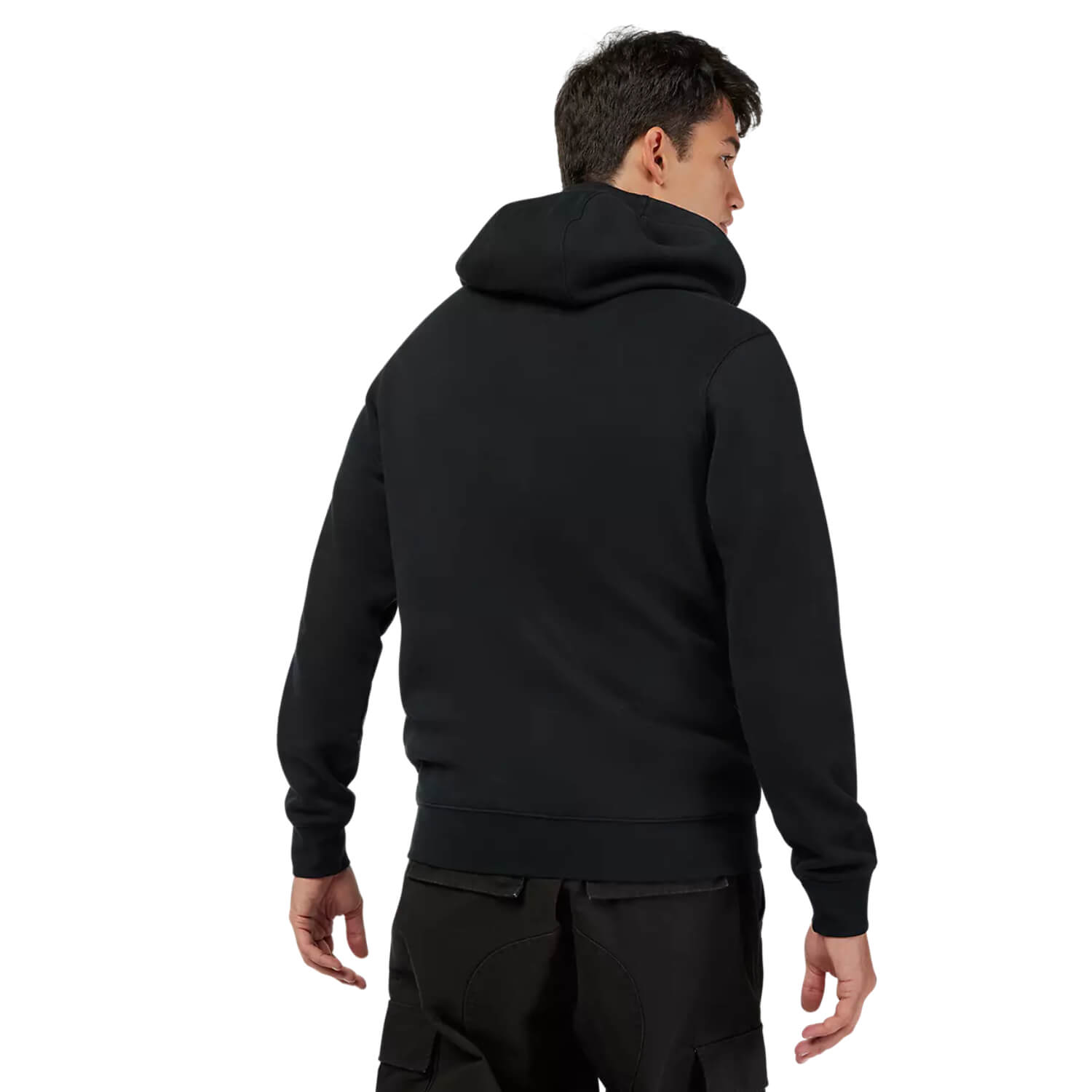 Fox x Honda Pullover Fleece Hoodie Black | Back | Honda Direct