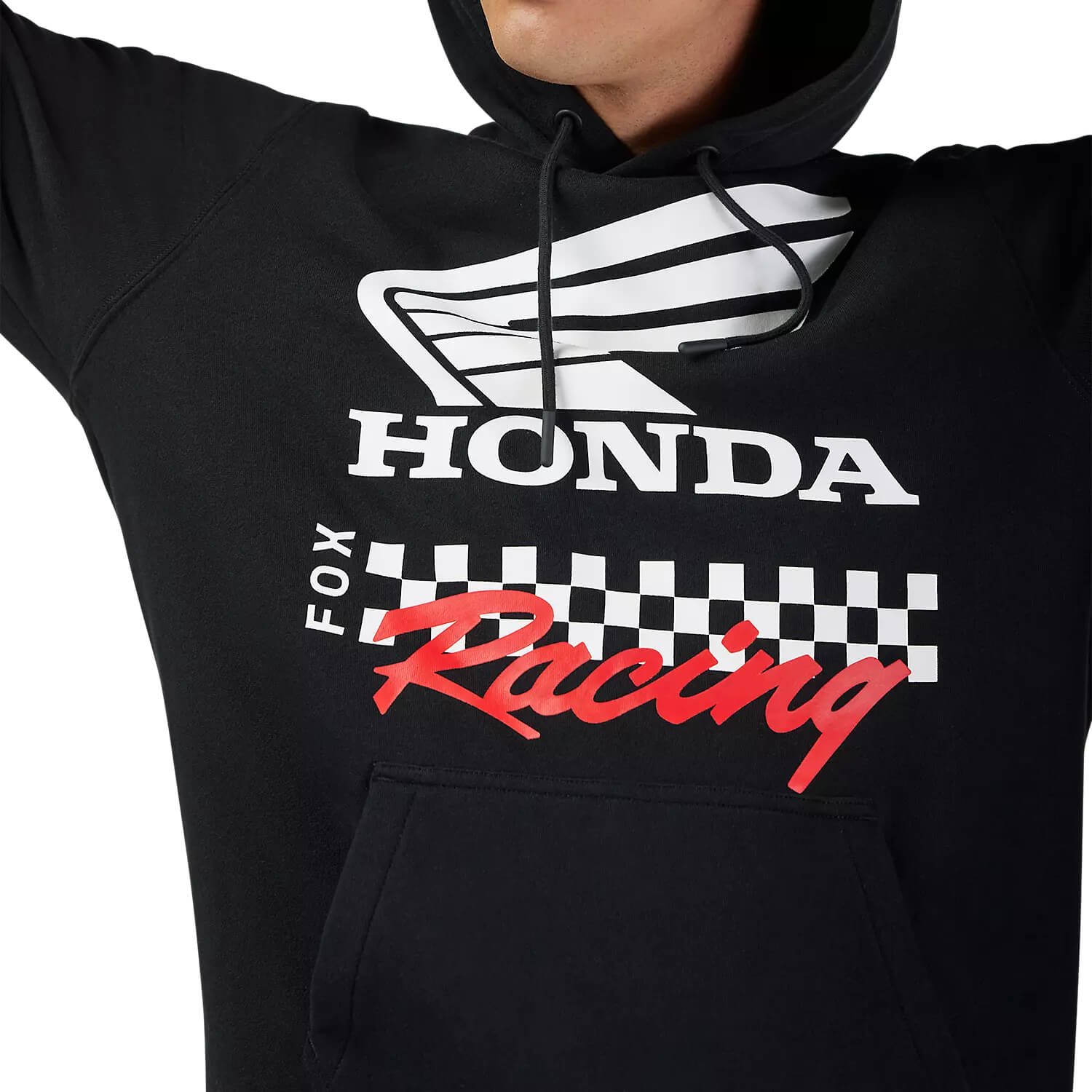 Fox x Honda Pullover Fleece Hoodie Black | Branding | Honda Direct
