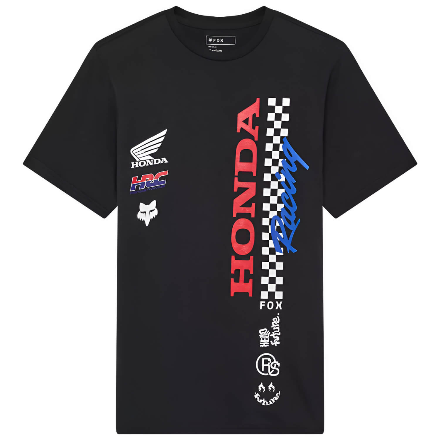 Fox x Honda SS T-Shirt Black | Front | Honda Direct