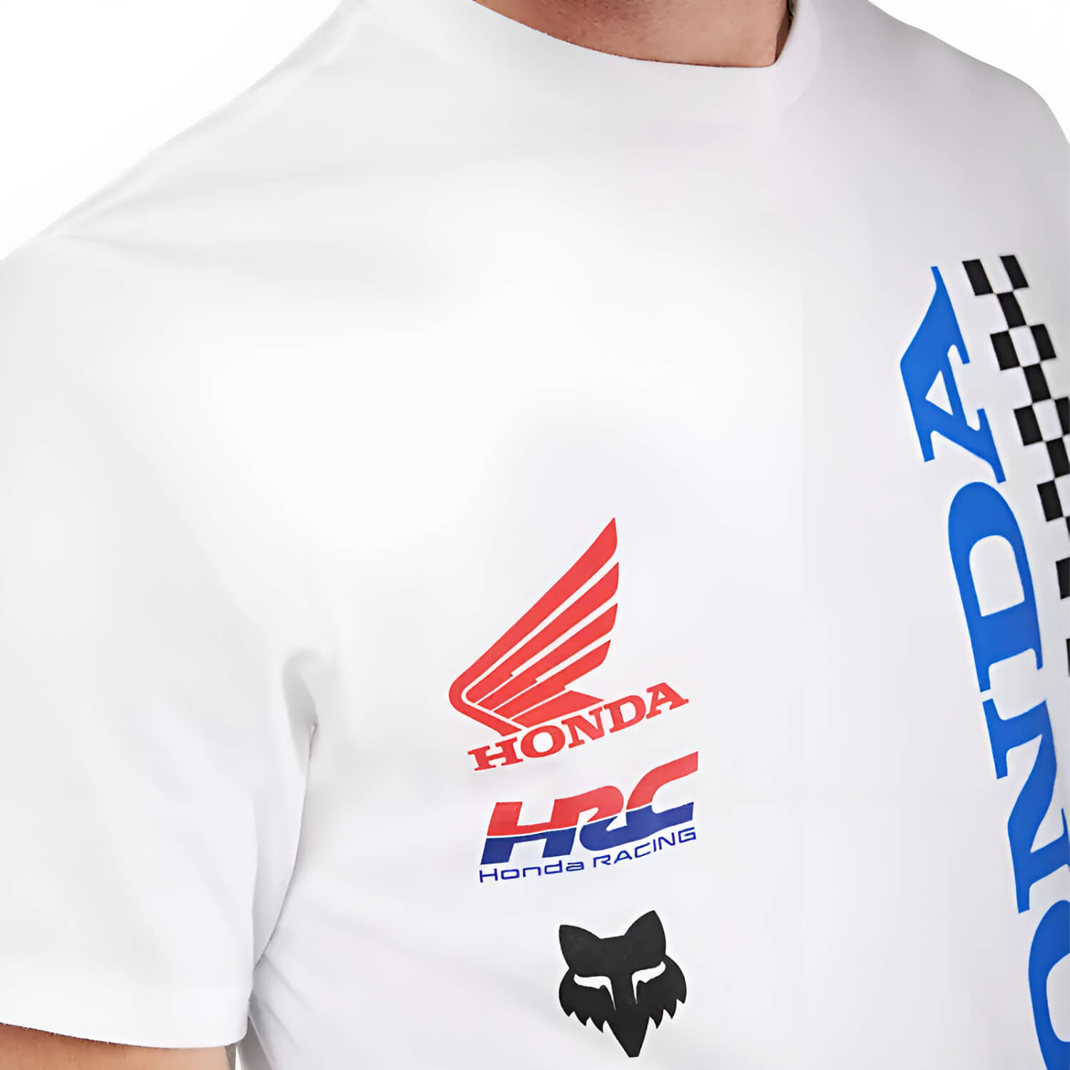 Fox x Honda SS T-Shirt Optic White | Logo | Honda Direct