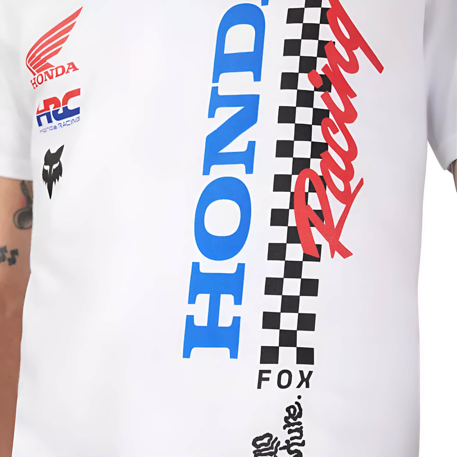 Fox x Honda SS T-Shirt Optic White | Racing | Honda Direct