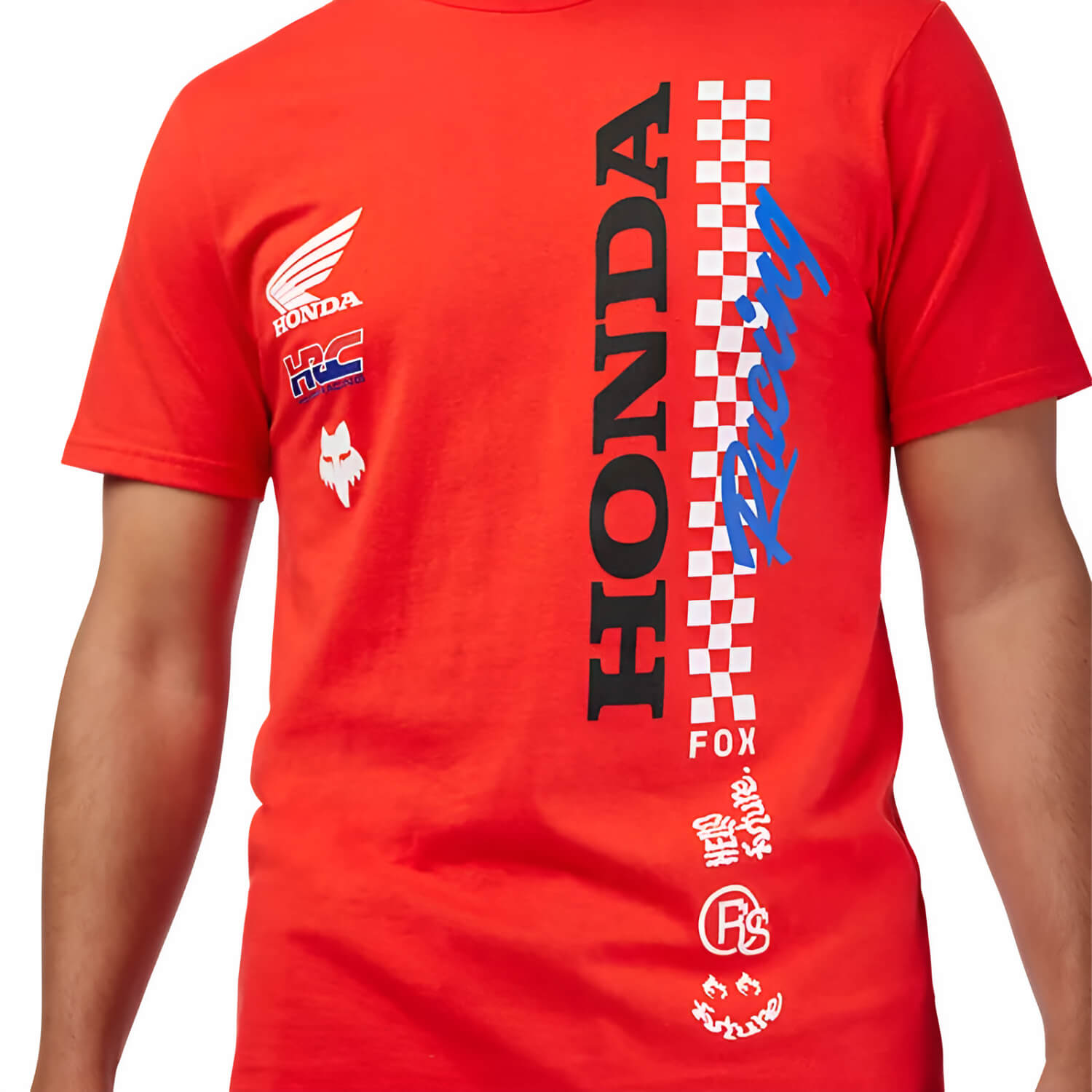 Fox x Honda SS T-Shirt Red | Logo | Honda Direct