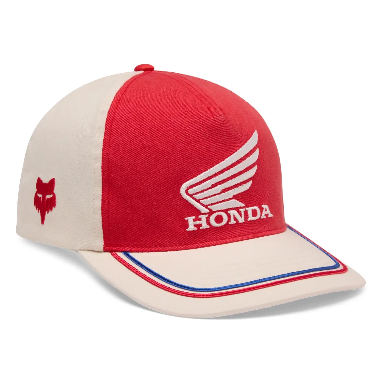 Fox x Honda Women's Snapback Cap Off White | Front | Honda Direct