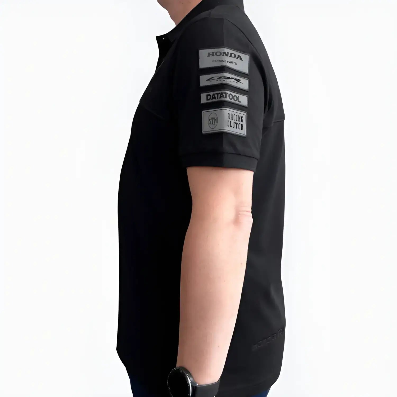 Honda BSB 2026 Polo Shirt Black Men | Honda Direct | Left Side
