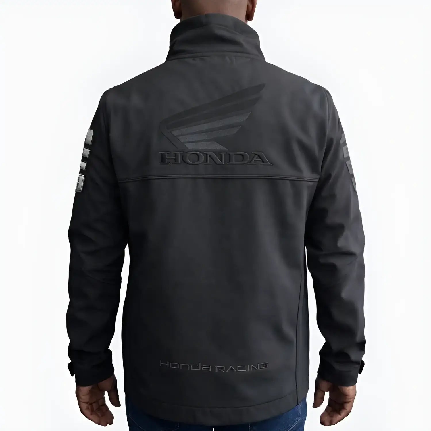 Honda BSB 2026 Softshell Jacket Black Men | Honda Direct | Back