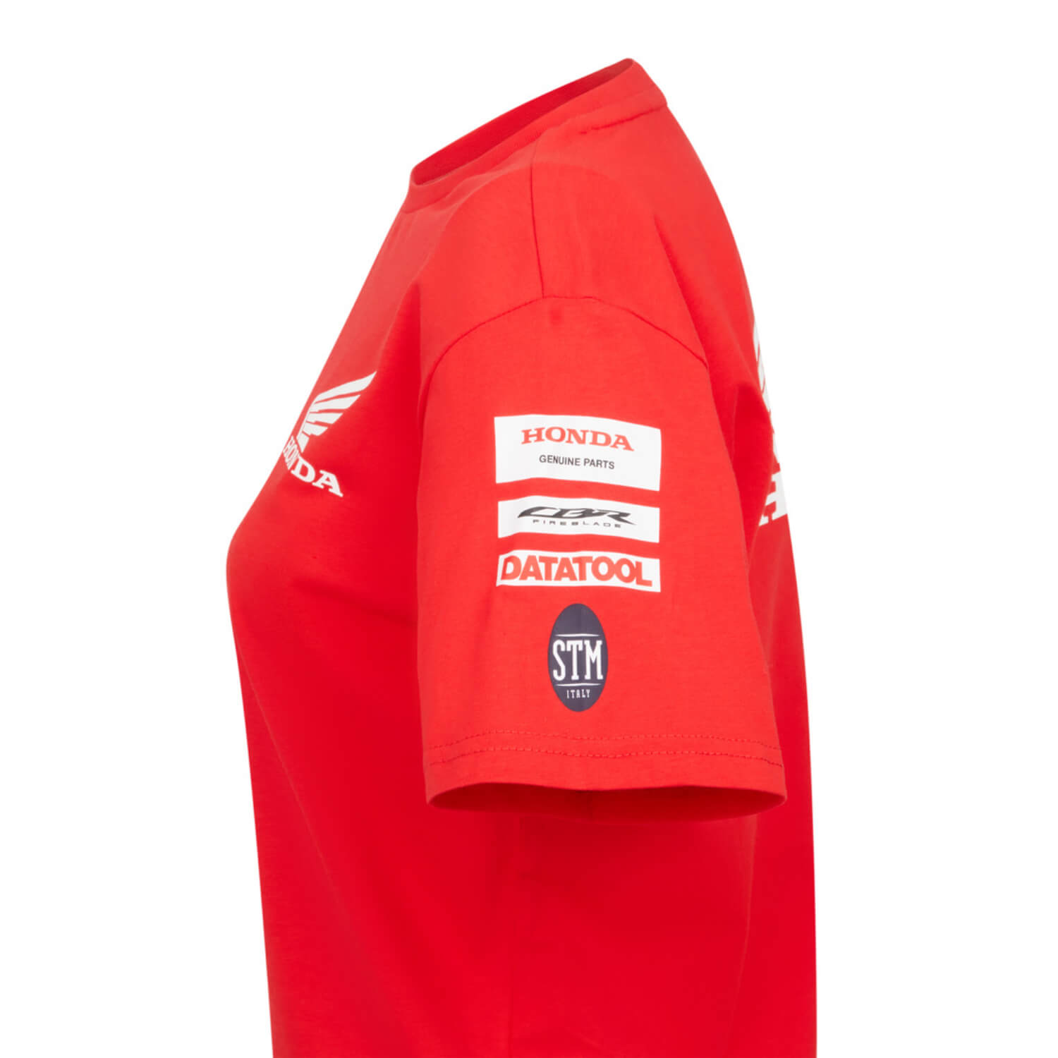 Honda BSB 2025 Kid's T-Shirt Red | Left Shoulder Detail | Honda Direct