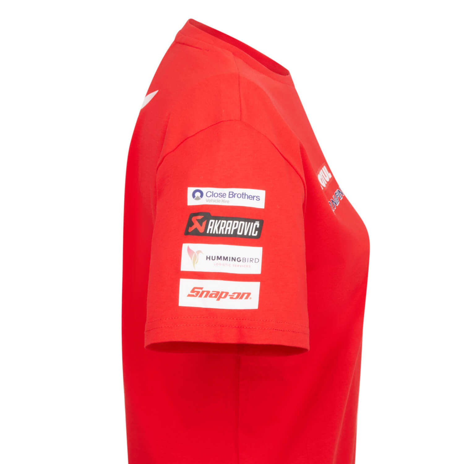 Honda BSB 2025 Kid's T-Shirt Red | Right Shoulder Detail | Honda Direct