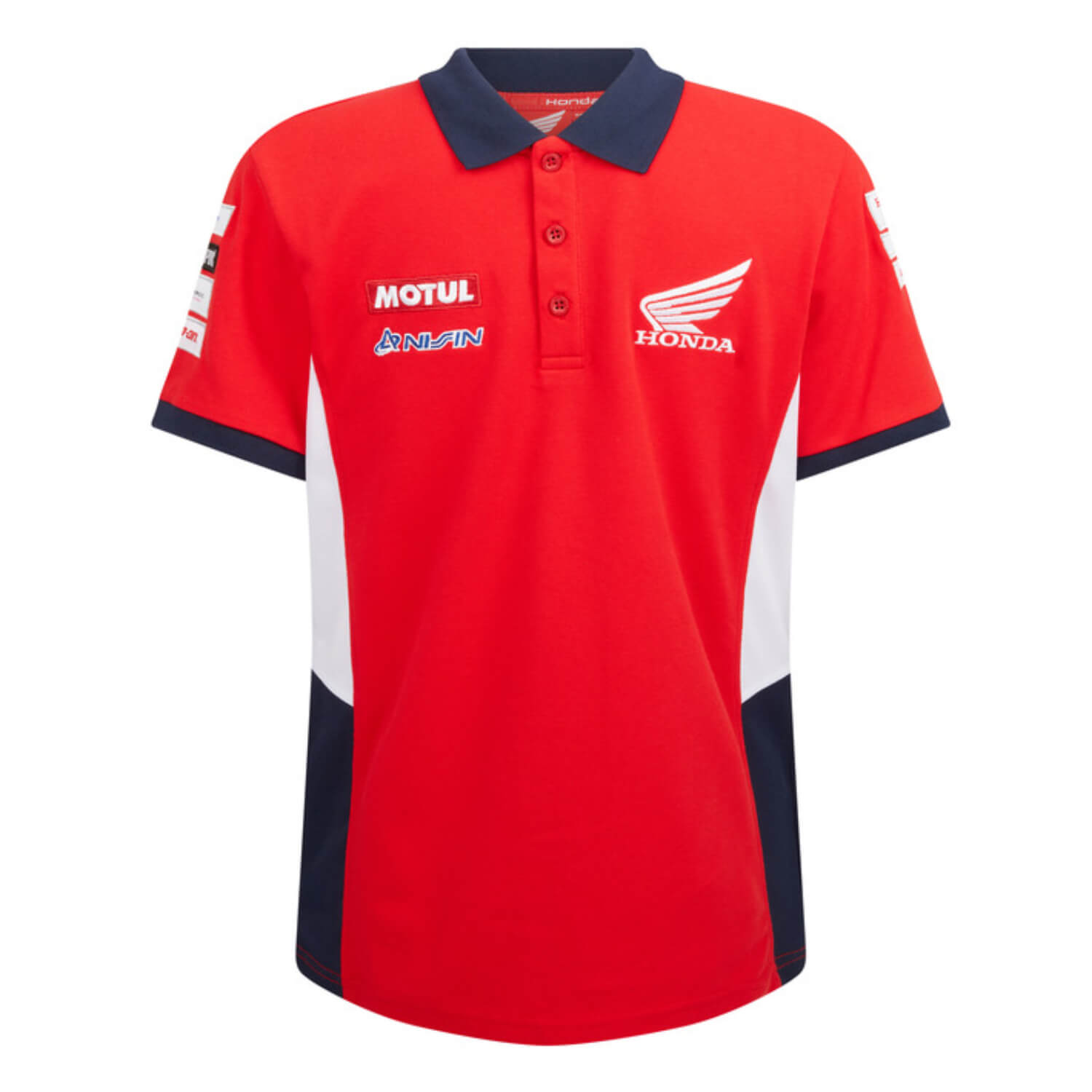 Honda BSB 2025 Men's Polo Shirt Red | Front 2 | Honda Direct