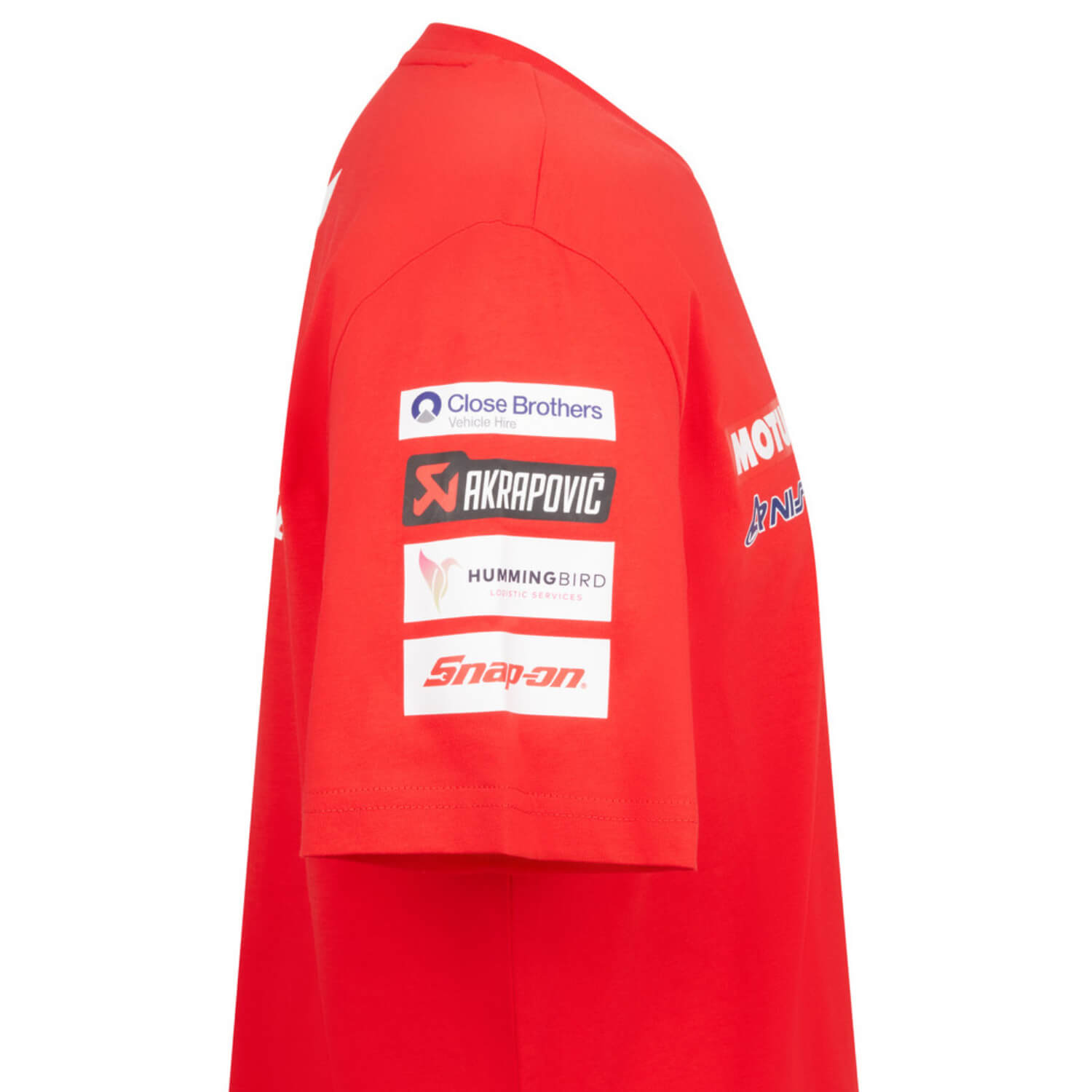 Honda BSB 2025 Unisex T-Shirt Red | Right Shoulder Detail | Honda Direct