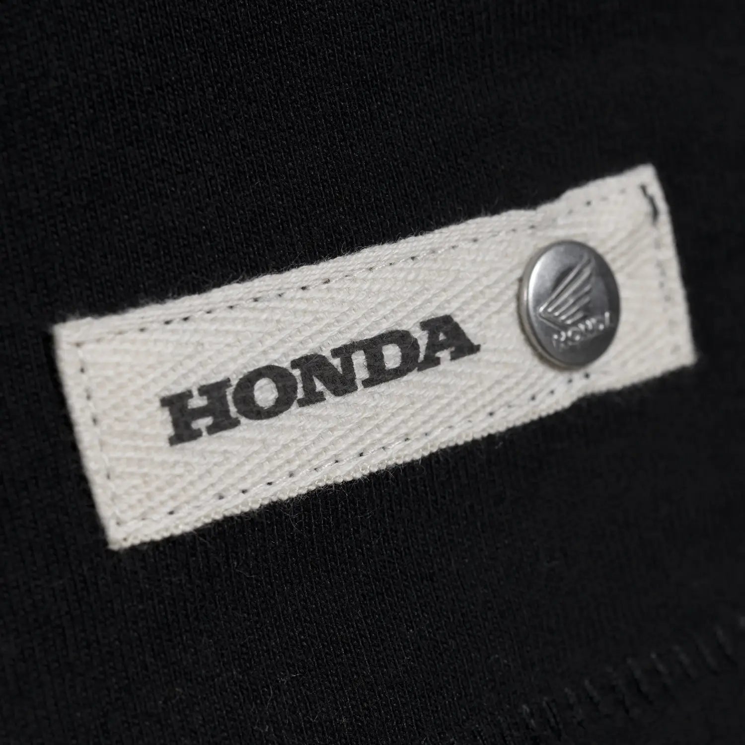 Honda Japanese Logo T-Shirt Black | Label Detail | Honda Direct