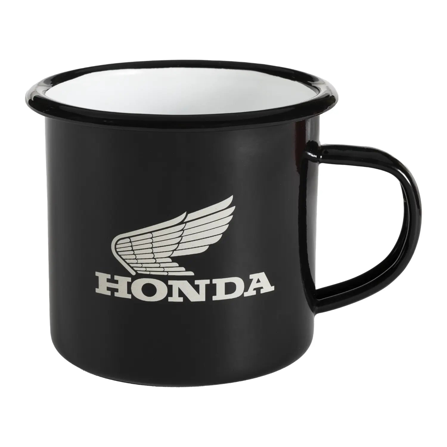 Honda Japanese Metal Mug Black | Wing Logo | Honda Direct